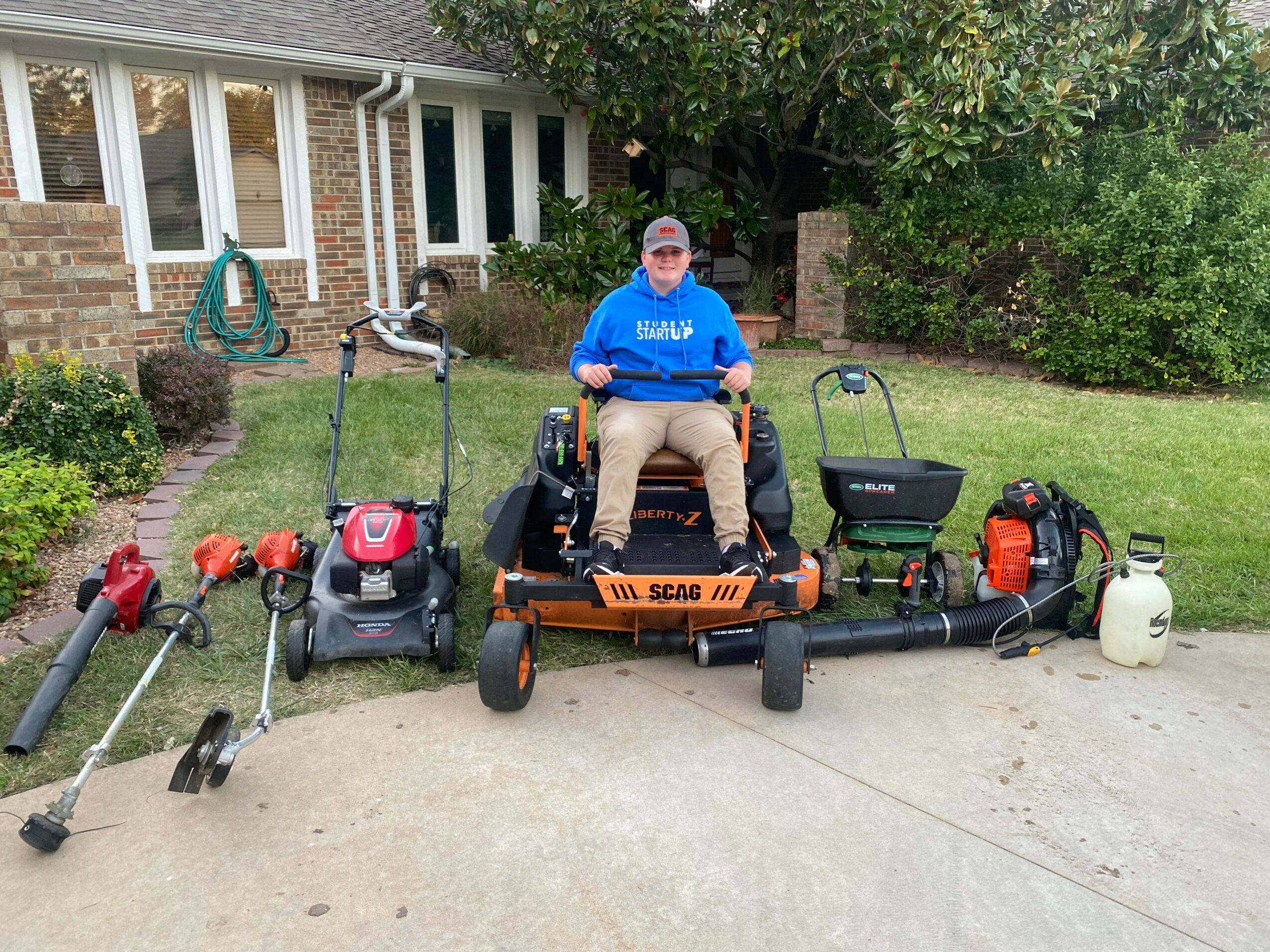 Student discount lawn mowing