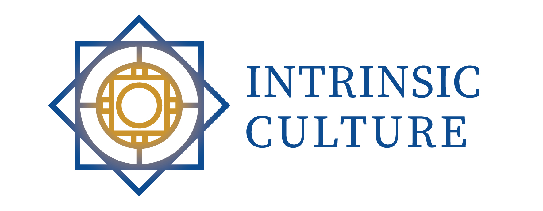 Logo with geometric shapes and the text 'Intrinsic Culture'.