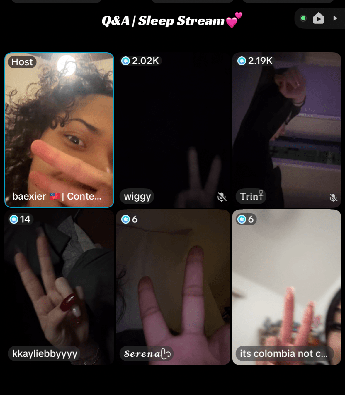 Six images of people, some showing hands and faces, with text overlays and social media icons, in a collage format.